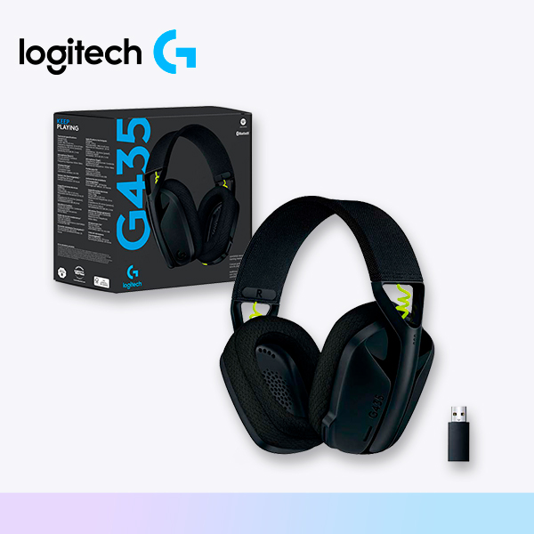 AUDIFONO LOGITECH G435 LIGHTSPEED ( 981-001049 ) BLACK