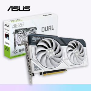 ASUS RTX 4060 8GB DUAL WHITE x2 Ventiladores GDDR6 (DUAL-RTX4060-O8G-WHITE)