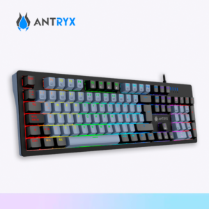 TECLADO MECANICO ANTRYX MK860L BLACK GRAY, RED SWITCH