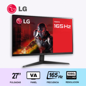 MONITOR GAMER 27GQ50F-B LG 27" / FULLHD/ 165HZ/ PLANO/ VA/ Headphone output/