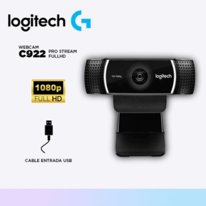 WEBCAM LOGITECH C922 PRO STREAM FULLHD 1080P BLACK