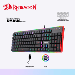 TECLADO REDRAGON DYAUS K509RGB-SP -ESPAÑOL
