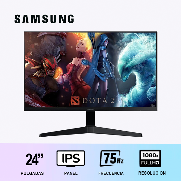 MONITOR SAMSUNG 24" IPS /PLANO/ 75HZ/ FULLHD (LS24C310EALXPE)