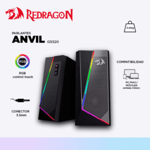 PARLANTE REDRAGON ANVIL GS520 BLACK