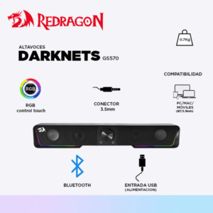 ALTAVOCES REDRAGON DARKNETS GS570
