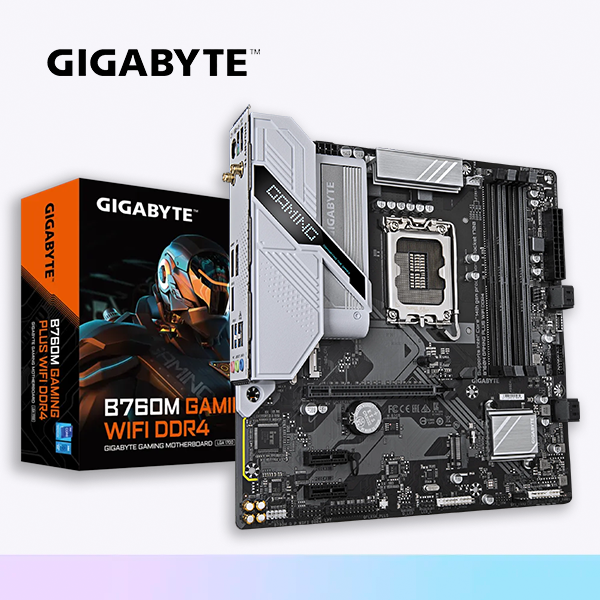 PLACA INTEL GIGABYTE B760M GAMING PLUS WIFI DDR4 / M-ATX