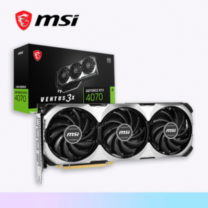 TARJETA GRAFICA MSI RTX 4070 12GB VENTUS OC / FANS X3 GDDR6X PCI Express 4.0,