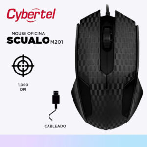 MOUSE USB SCUALO CYB M201 UV CYBERTEL