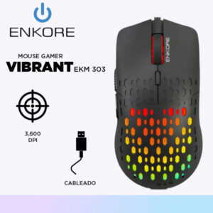 MOUSE GAMER USB ENKORE VIBRANT EKM 303 LED
