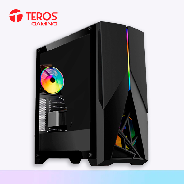 CASE TEROS TE-1174N BLACK / FAN X3 RGB