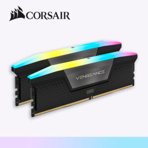 MEMORIA RAM CORSAIR 64GB KIT (2 X 32gb ) RGB 6400MHZ BLACK (CMH64GX5M2B6400C32 )