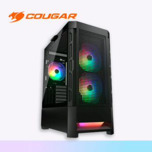 CASE AIRFACE mid tower COUGAR / FAN X3 RGB BLACK / CGR-5ZD1B-AIR-RGB