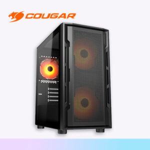 CASE UNIFACE MINI mid tower COUGAR/ FAN X3 RGB BLACK / CGR-55C9B-RGB