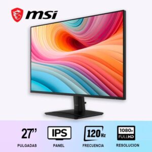 MONITOR GAMER MSI PRO MP275-E2  27" / 120HZ / IPS/ FULLHD / PLANO