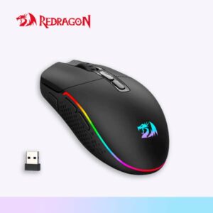 MOUSE  REDRAGON INVADER PRO M719RGB WIRELESS BLACK