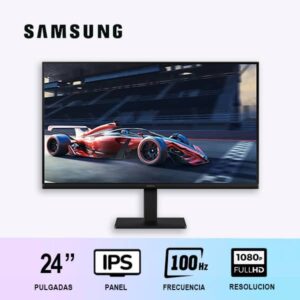MONITOR SAMSUNG 24" 100HZ/ IPS/ FULLHD/PLANO/LS24D300GALXPE
