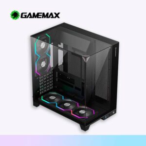CASE GAMER INFINITY PRO PANORAMICO / FAN X5 RGB / HALION GAMEMAX
