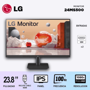 MONITOR LG 24MS500 23.8" 100HZ / IPS/ FULLHD/ PLANO