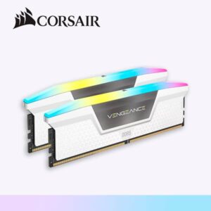 RAM KIT 32GB ( 2 X 16GB ) 5200MHZ DDR5 WHITE RGB CORSAIR (CMH32GX5M2B5200C40W)