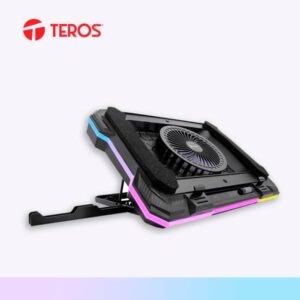 COOLER TEROS TE-7133N RGB, compatible con notebooks de 14" hasta 19"