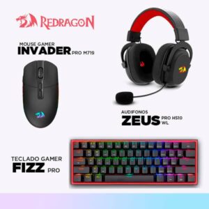 Combo 5 REDRAGON BLACK WIRELESS