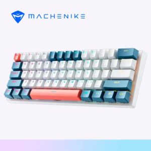 TECLADO MACHENIKE K500-B61 al 60% - Efectos RGB/ Switch Rojo/ Inalámbrico - Triple Conexión