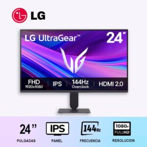 MONITOR GAMER LG 24G411A-B 23.8"/ 144HZ/  IPS/ FULLHD/ PLANO