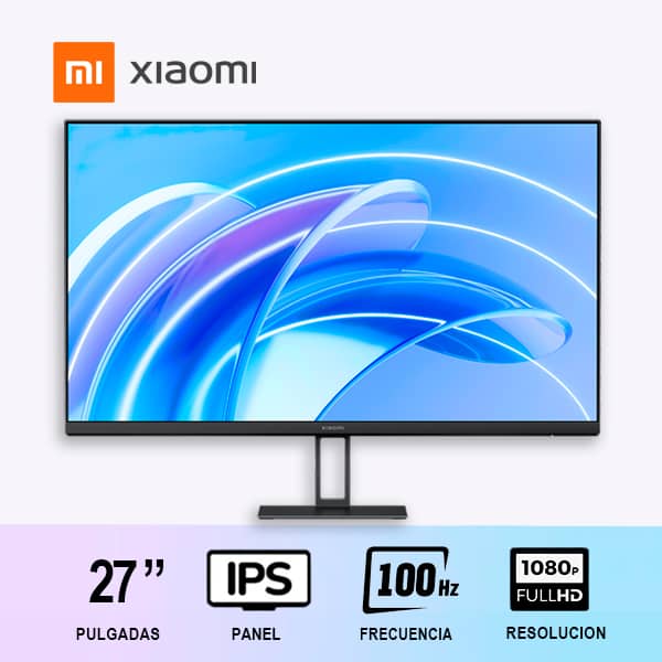 MONITOR XIAOMI A27i 27" FULLHD 1920x1080 / PANEL FAST IPS / PLANO / 100HZ