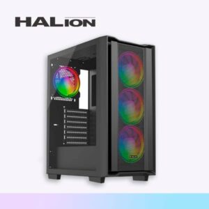 CASE ATX GAMER HALION TITAN 107 MALLA, FAN 4x12ARGB