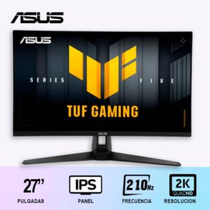 MONITOR ASUS TUF GAMING VG27AQ5A 27" / 2K/ 210HZ/ IPS/ PLANO