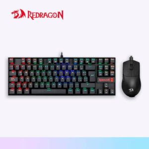 KIT REDRAGON S145-SP TECLADO KUMARA RGB SPANISH RED SWITCH + MOUSE M724 BLACK