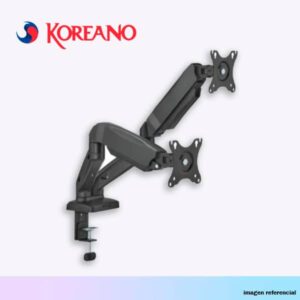 RACK  KOREANO DE ESCRITORIO ARTICULADO PARA 2 MONITORES DE 17" A 32"- KE-C024E