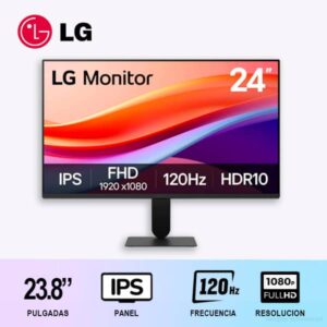 MONITOR LG 24U411A-B  23.8" / IPS/ 120HZ/ FULLHD/ PLANO