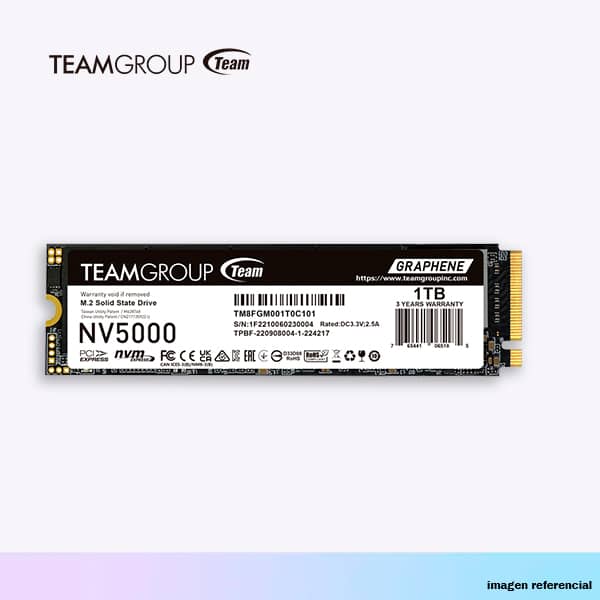 SSD 1TB M.2 PCIe 4.0 NVME TEAMGROUP NV5000 (TM8FGM001T0C101)