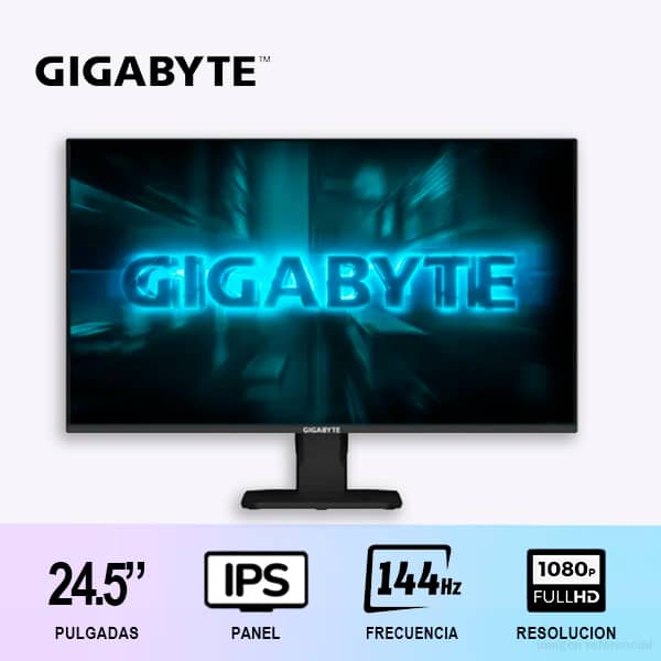MONITOR GAMING GIGABYTE GS25F14 24.5" / 144hz/ IPS/ FULLHD/ PLANO / 1ms