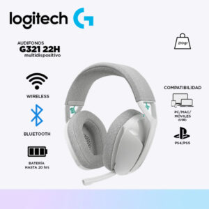 AUDIFONO C/MICROF. LOGITECH G321 22H/ LIGHT SPEED/ BT