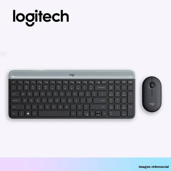 KIT LOGITECH TECLADO + MOUSE MK470 WIRELESS SLIM USB