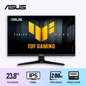 MONITOR GAMER ASUS TUF GAMING 23.8" / IPS /200HZ / FULLHD/ PLANO (VG249Q5A)