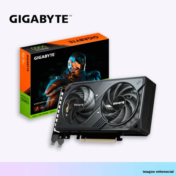 GRAFICA GIGABYTE RTX 5060 8GB WINDFORCE MAX OC (GV-N5060WF2MAX OC-8GD)