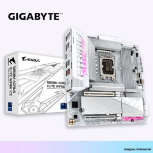 PLACA INTEL ULTRA GIGABYTE B860M AORUS ELITE WIFI6 ICE / DDR5 / WHITE