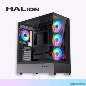 CASE ATX GAMER HALION FISH TANK ZEUS M04 4XARGB