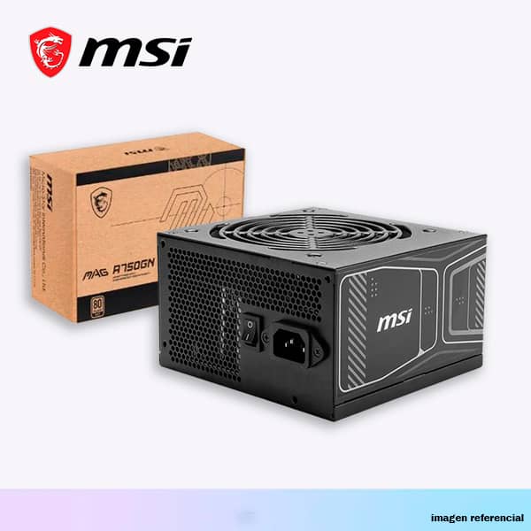 FUENTE DE PODER 750W GOLD MAG MSI PLUS (MAG A750GN PCIE5)