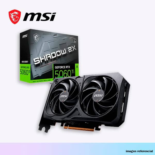 GRAFICA MSI RTX 5060TI 8GB SHADOW 2X OC PLUS GDDR7