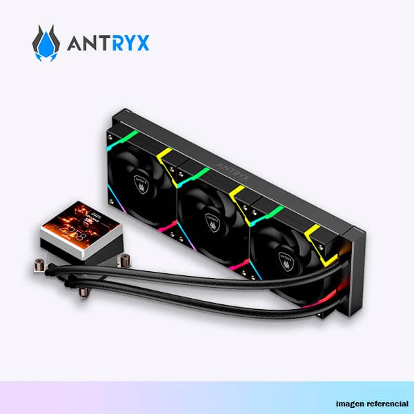 ENFRIAMIENTO LIQUIDO ANTRYX TRITON VISION XT360 BLACK, ARGB (AWC-TVXT360K)