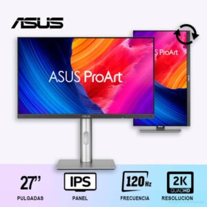 MONITOR ASUS PROART DISPLAY PA278QGV 27" / 2K/ IPS/ 120HZ/ PIVOTE