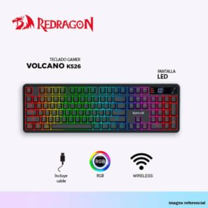 TECLADO REDRAGON VOLCANO K526 PRO wireless español BLACK