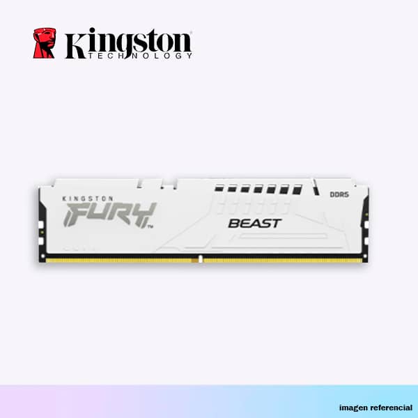 RAM DDR5 16GB 5200MHZ WHITE KINGSTON (KF552C40BW-16)