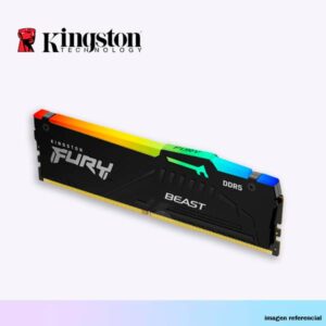 RAM 32GB 6000MHZ DDR5 KINGSTON RGB BLACK (KF560C36BBE2A-32)